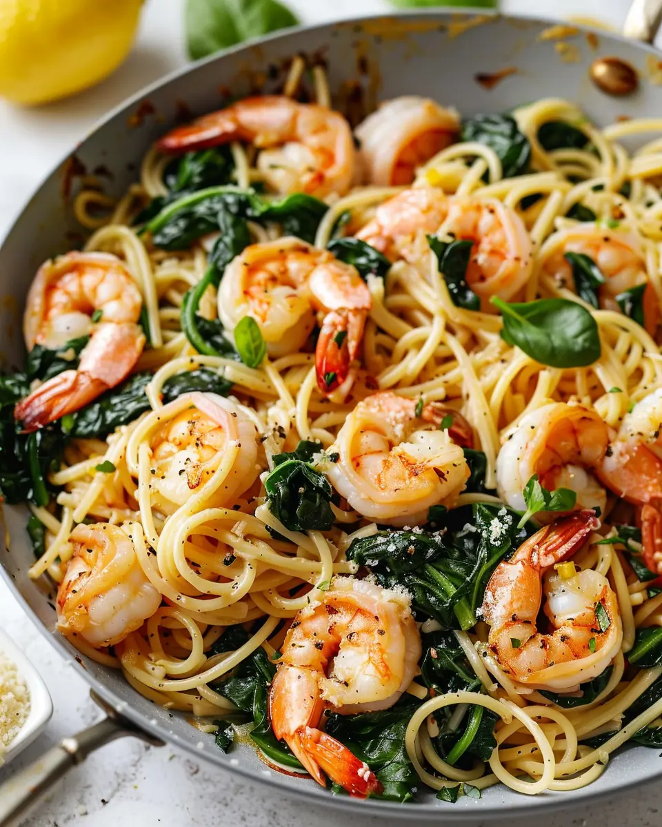 Lemon Garlic Shrimp Pasta: Easy Spinach Delight You’ll Love