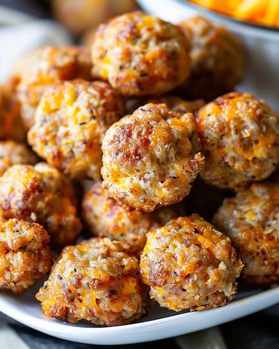 Cheddar Bay Sausage Balls: Indulgent Treats with Turkey Bacon