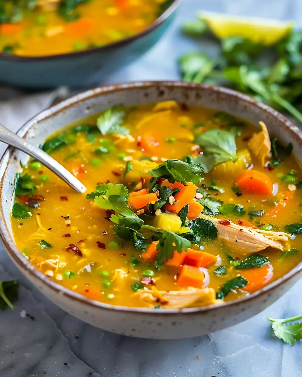 Anti-Inflammatory Turmeric Chicken Soup for Cozy Comfort and Health