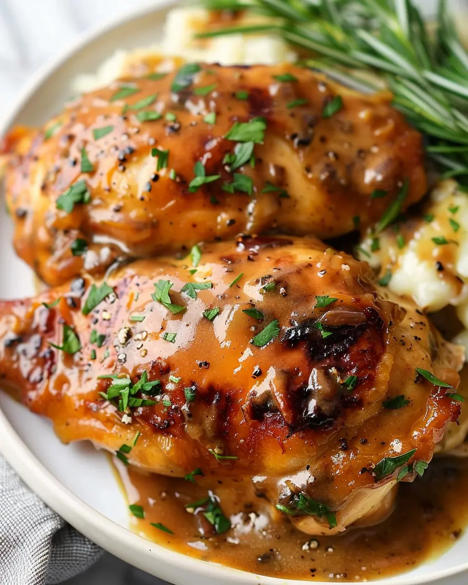 Smothered Chicken: A Juicy Twist with Turkey Bacon Delight