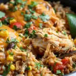 Southwest Crock Pot Chicken and Rice