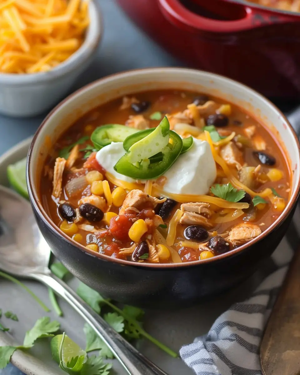 Taco Soup Recipe With Chicken: A Cozy, Flavorful Delight