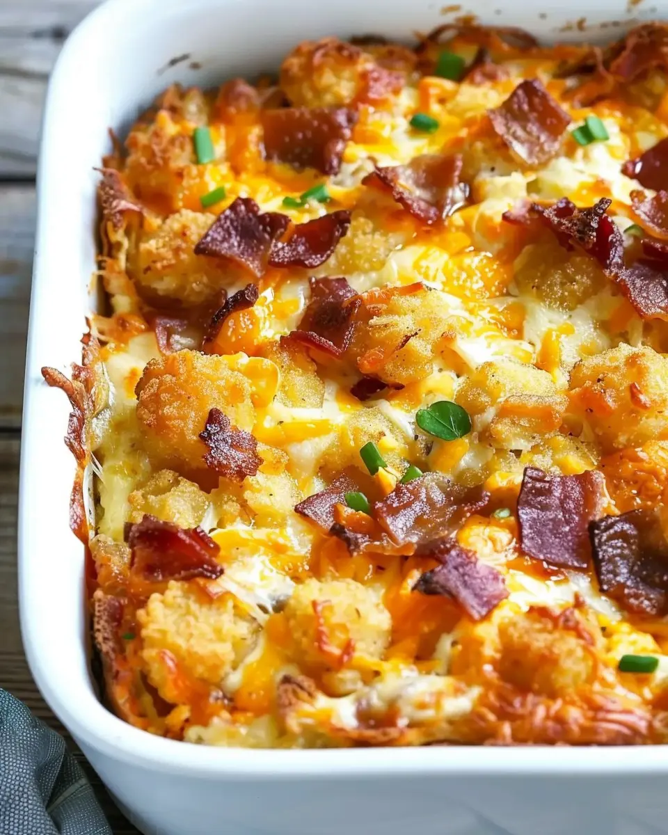 Cracked Out Tater Tot Breakfast Casserole: Indulgent Family Delight