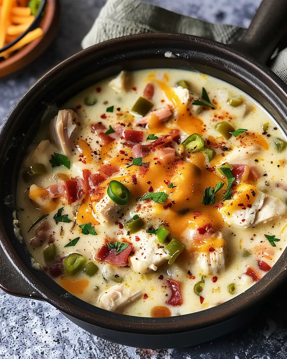 Chicken Jalapeno Popper Soup: A Creamy and Spicy Delight