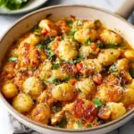 Garlic Chicken Gnocchi Skillet