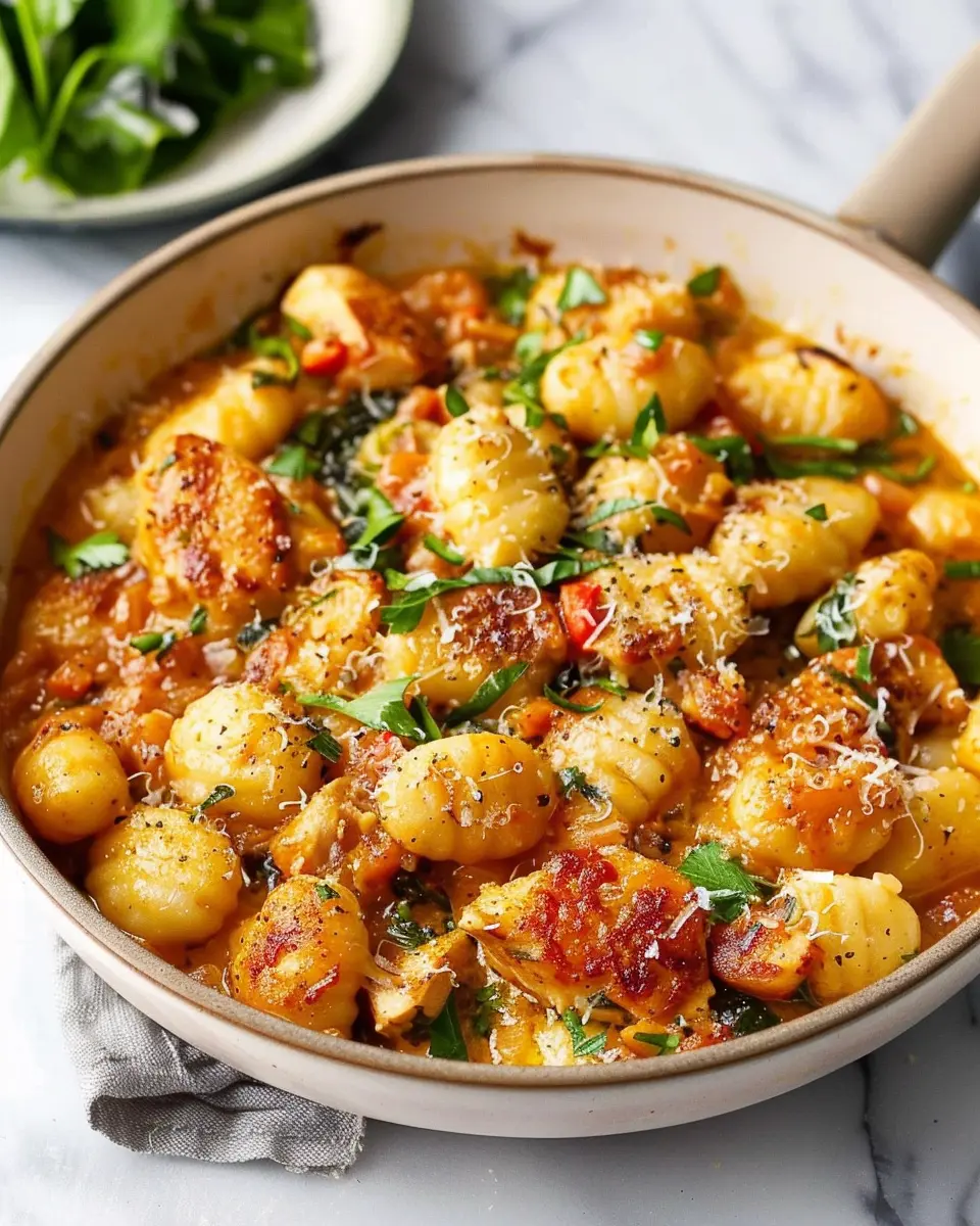 Garlic Chicken Gnocchi Skillet: An Easy Indulgent Weeknight Meal