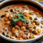 High Protein Creamy Taco Soup