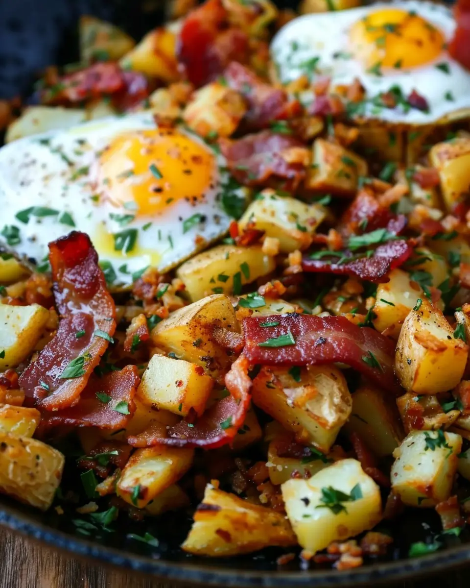 Turkey Bacon, Egg, and Potato Hash: A Truly Indulgent Breakfast Delight
