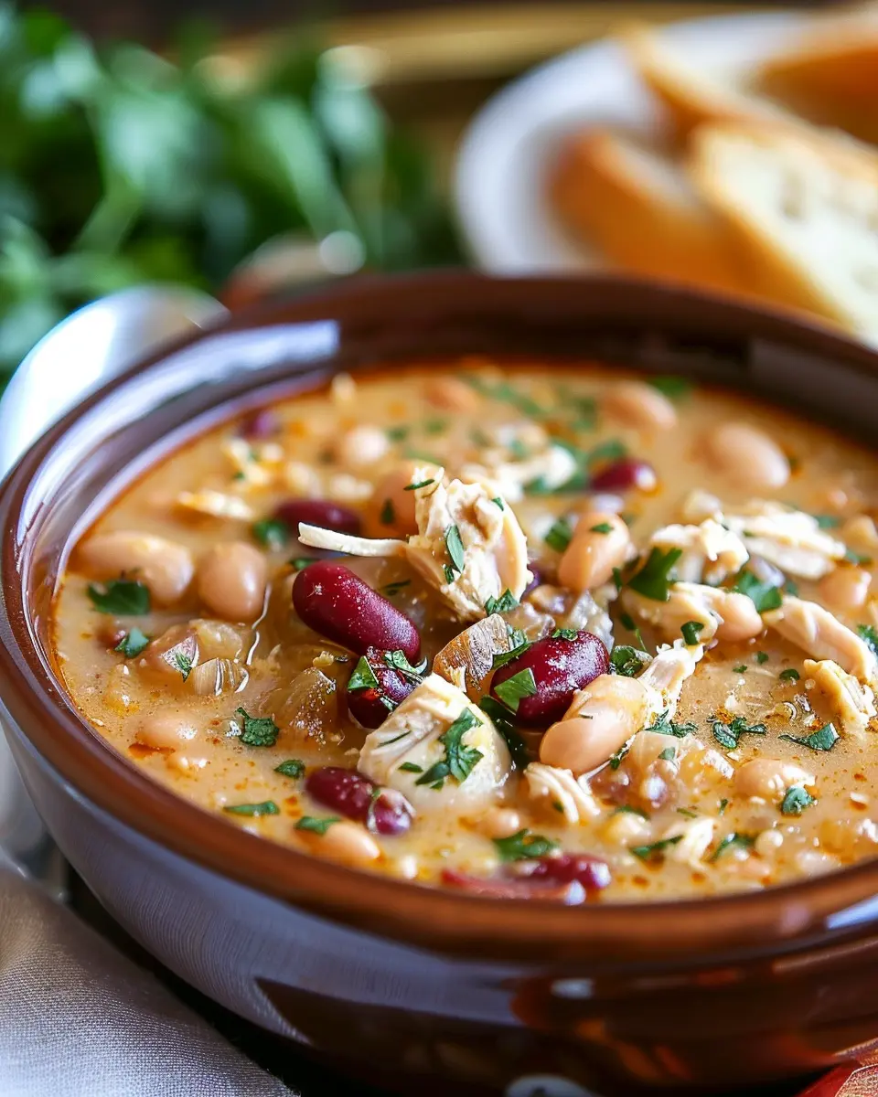 Cajun White Chicken Chili: Easy Comfort Food with Turkey Bacon