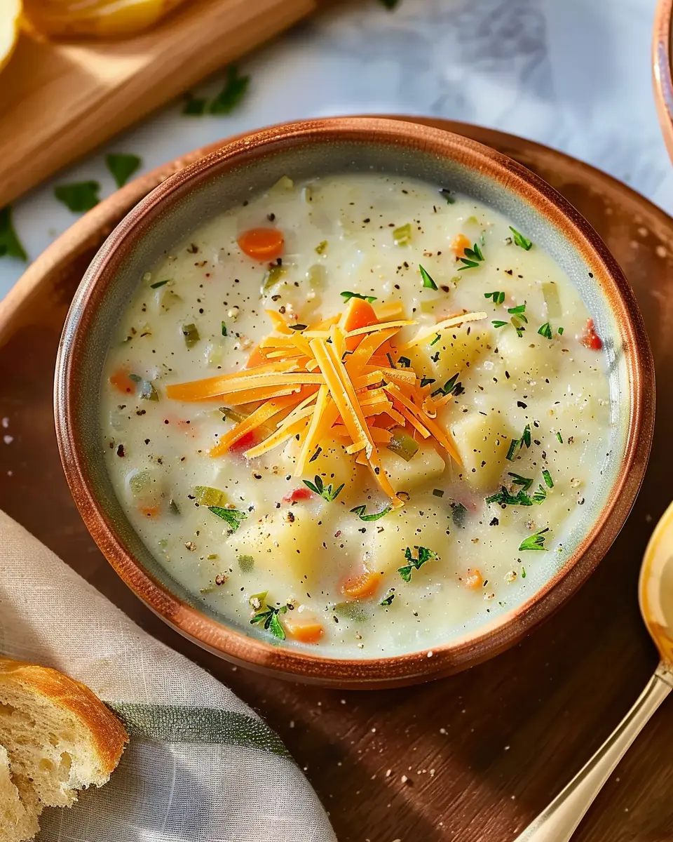 Old-Fashioned Potato Soup: Cozy Up with Turkey Bacon and Chicken Ham