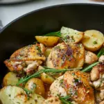 Slow Cooker Parmesan Garlic Chicken and Potatoes