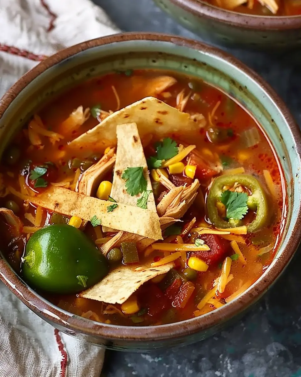 Slow Cooker Chicken Tortilla Soup: Easy Comfort in Every Bowl