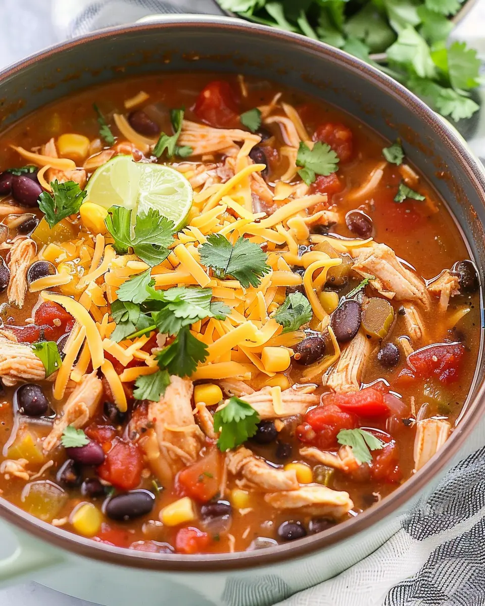Easy Chicken Taco Soup: A Hearty Twist with Turkey Bacon
