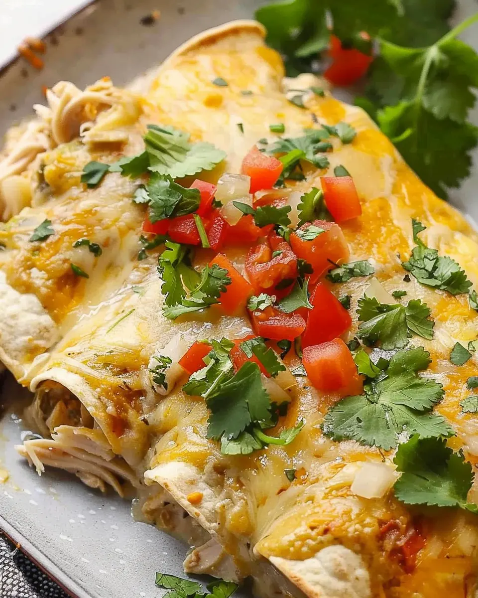 Quick and Easy Green Chile Chicken Enchilada Casserole Delight