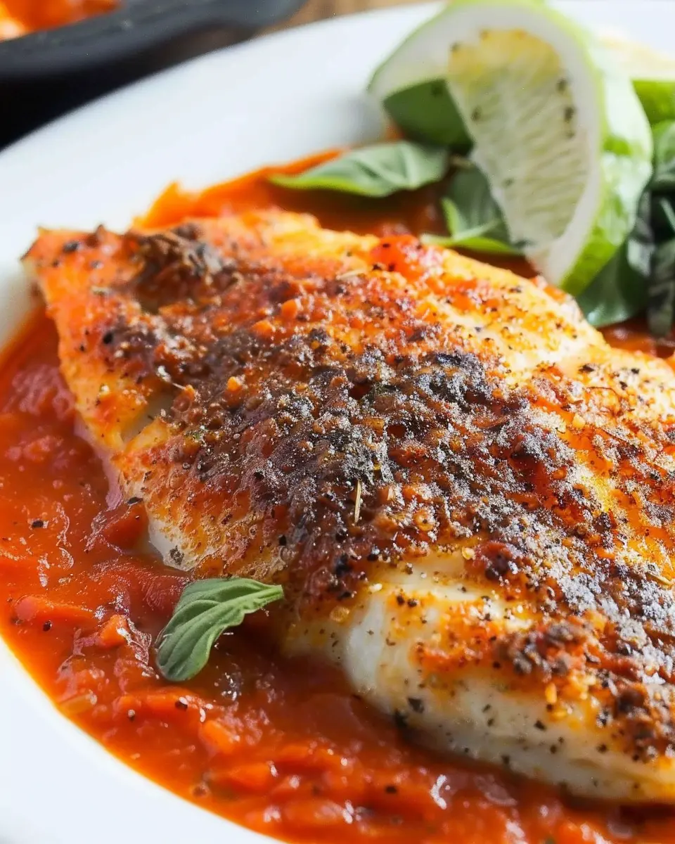 Parmesan Crusted Tilapia: Indulgent Flavor with Roasted Red Pepper Sauce