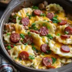 Crock pot Pierogi Casserole with Kielbasa Recipe