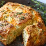 Garlic Cheddar Herb Irish Soda Bread