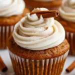 Pumpkin Cupcakes with Cinnamon Cream Cheese Frosting