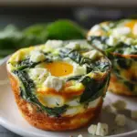Quick & Healthy Egg Muffins with Spinach and Feta