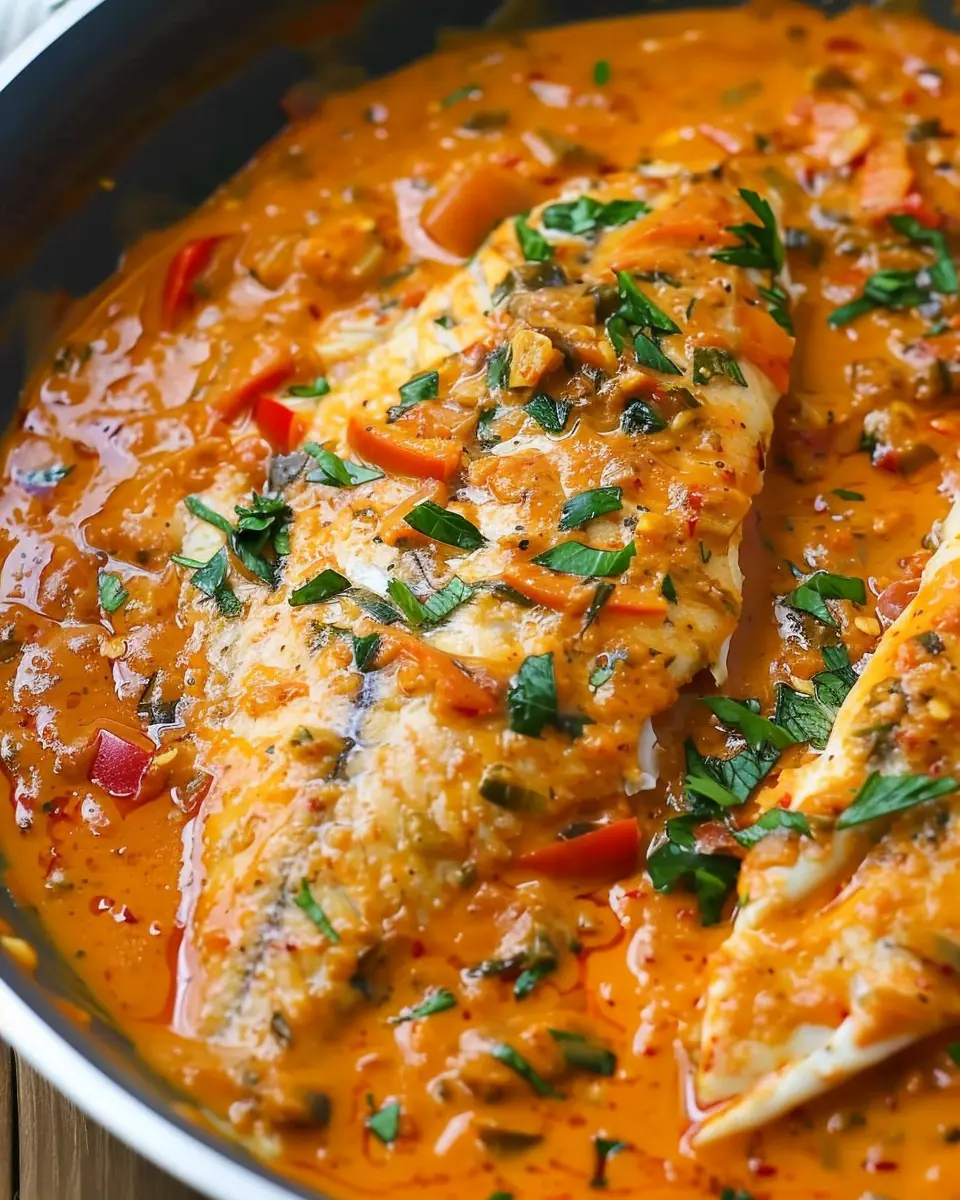 Tilapia in Roasted Pepper Sauce: Easy and Flavorful Delight