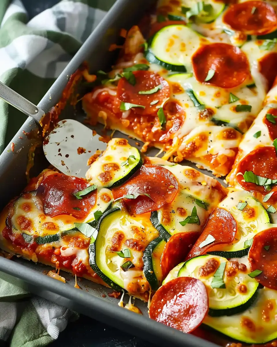 Zucchini Pizza Casserole: A Healthy Twist with Turkey Bacon