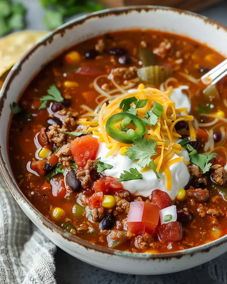 Easy Taco Soup: A Delightfully Hearty Recipe with Turkey Bacon and Chicken Ham