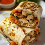 Cheesy Garlic Chicken Wraps Recipe