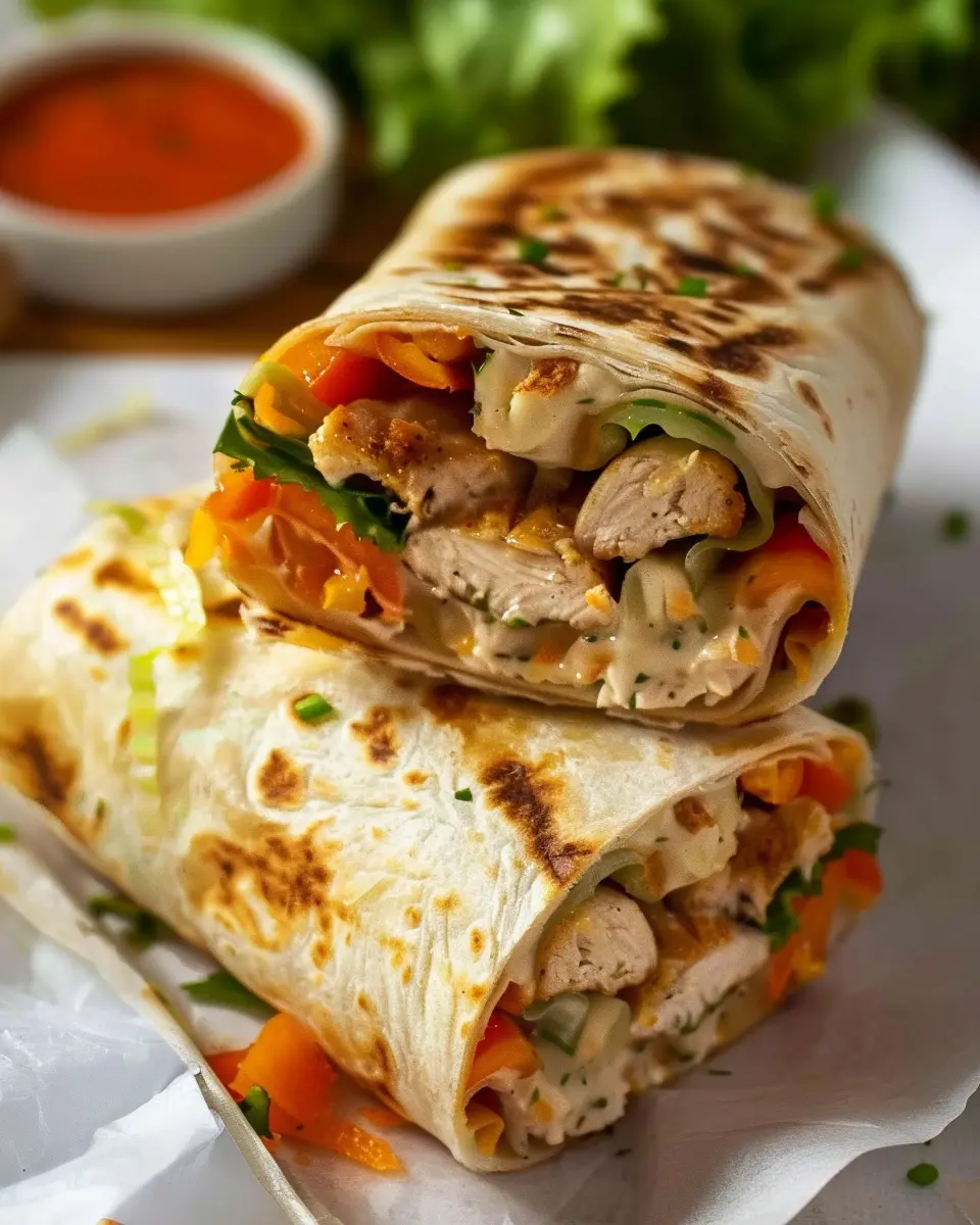 Cheesy Garlic Chicken Wraps Recipe: The Easy Family Favorite
