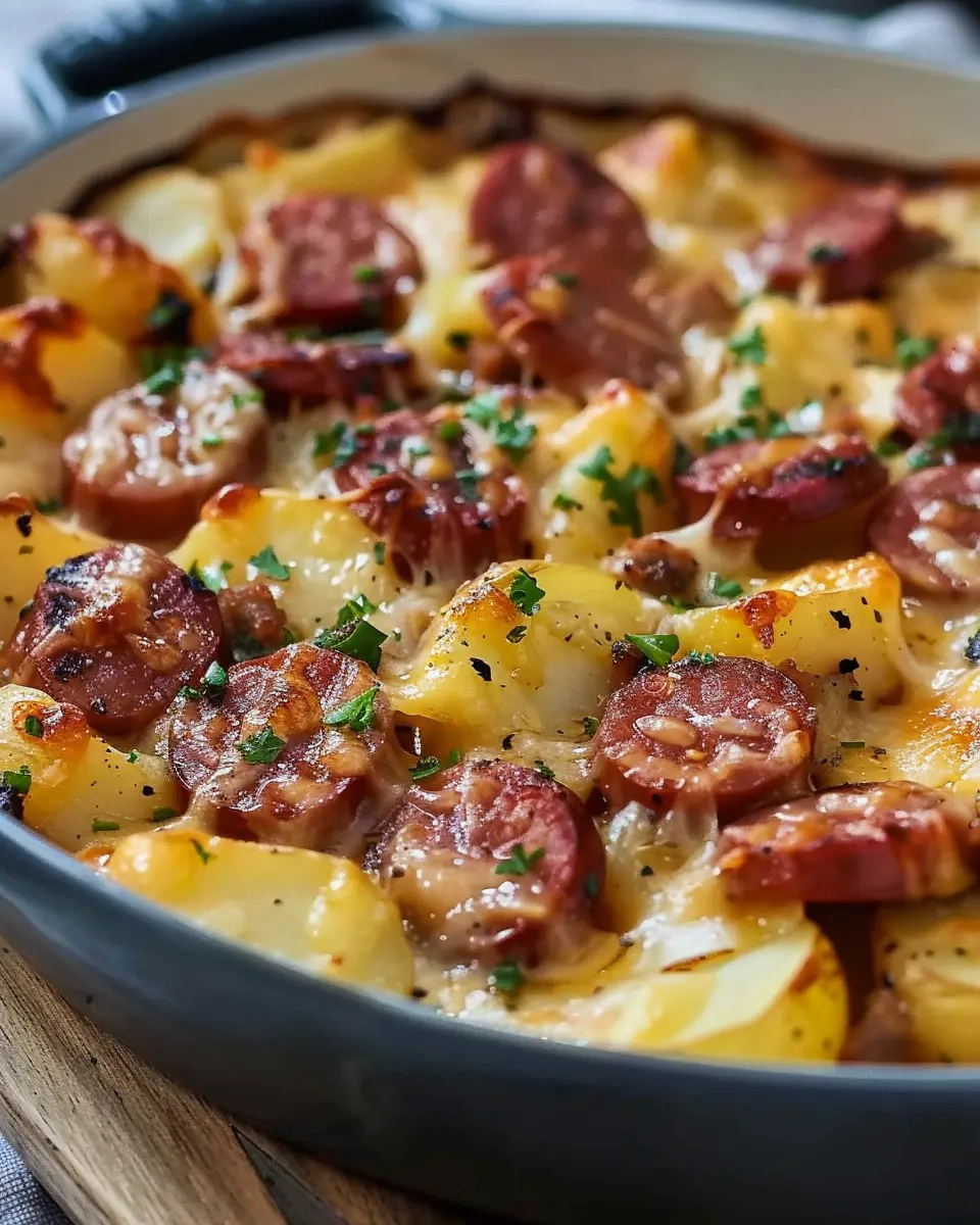 Cheesy Ranch Potatoes and Smoked Sausage: A Wholesome Family Delight