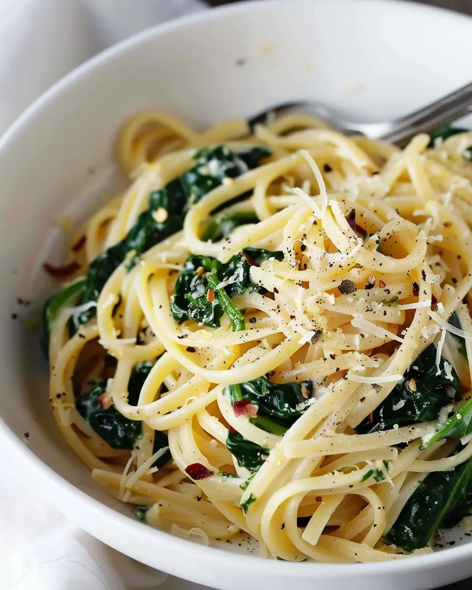 Lemon Spinach Pasta: A Fresh and Easy Weeknight Delight