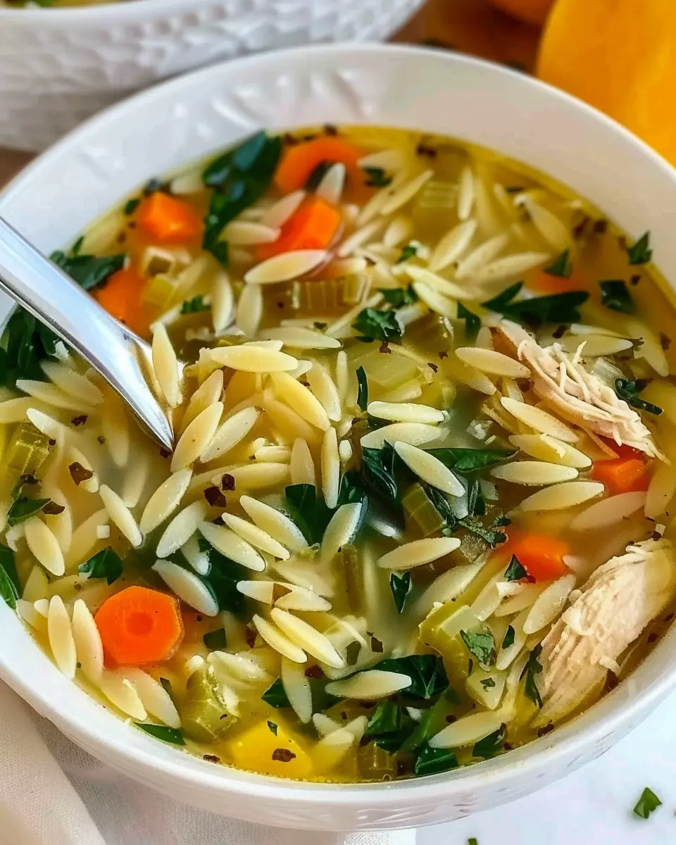 Easy Lemon Chicken Orzo Soup Recipe: A Fresh and Comforting Delight