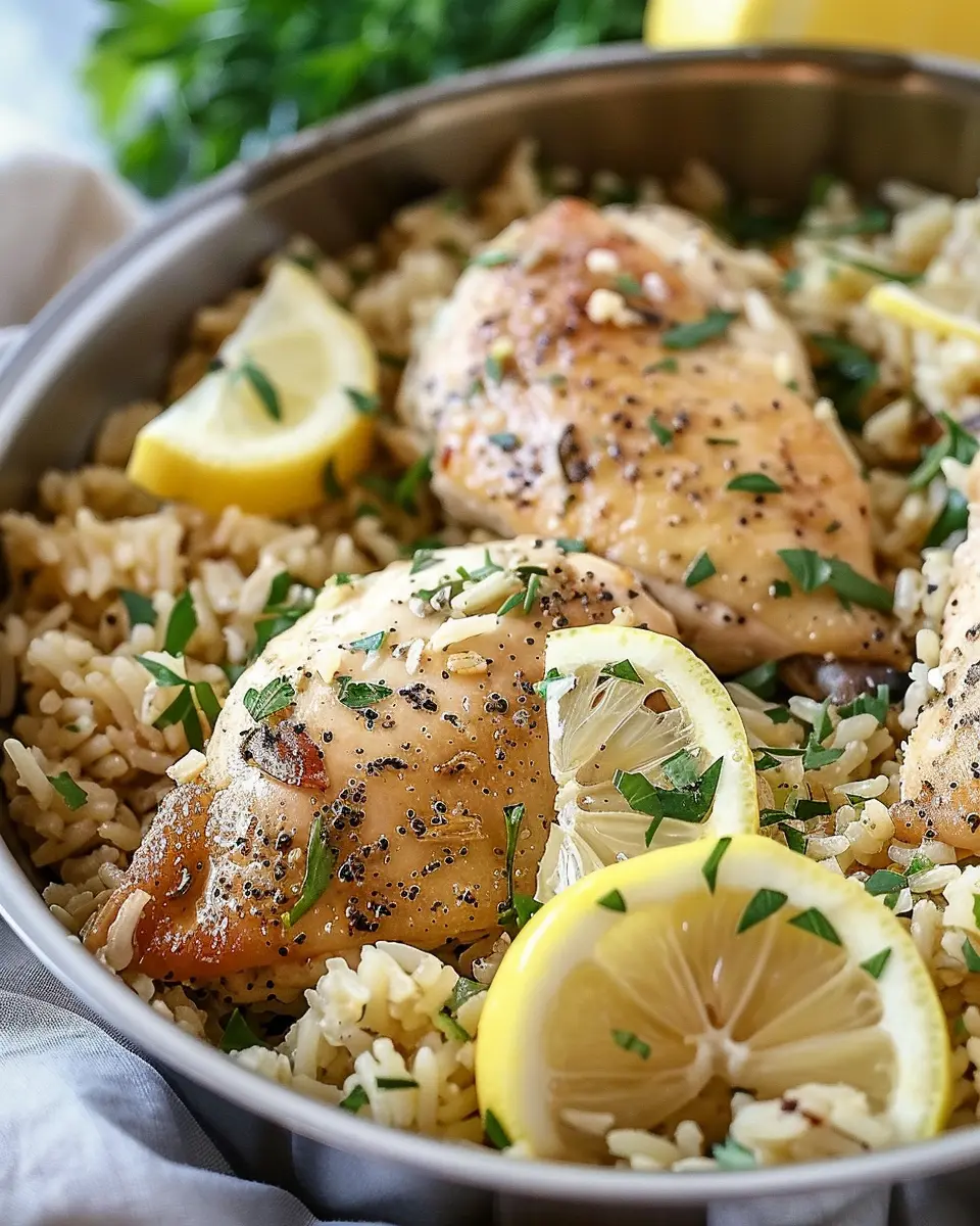 Ultimate Slow Cooker Lemon Herb Chicken: Easy, Flavorful Rice Dish