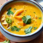 Butternut Squash Green Chile Chicken Soup
