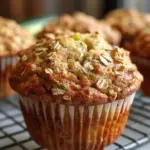 Zucchini Banana Muffins with Oats