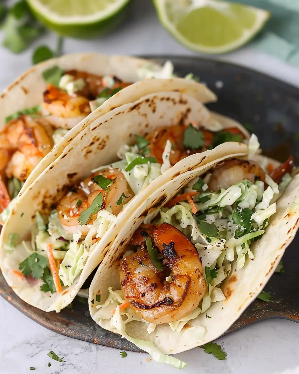 Cilantro Lime Shrimp Tacos: Best with Creamy Slaw Delight