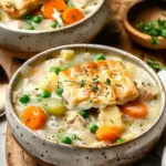 Healthy Chicken Pot Pie Soup