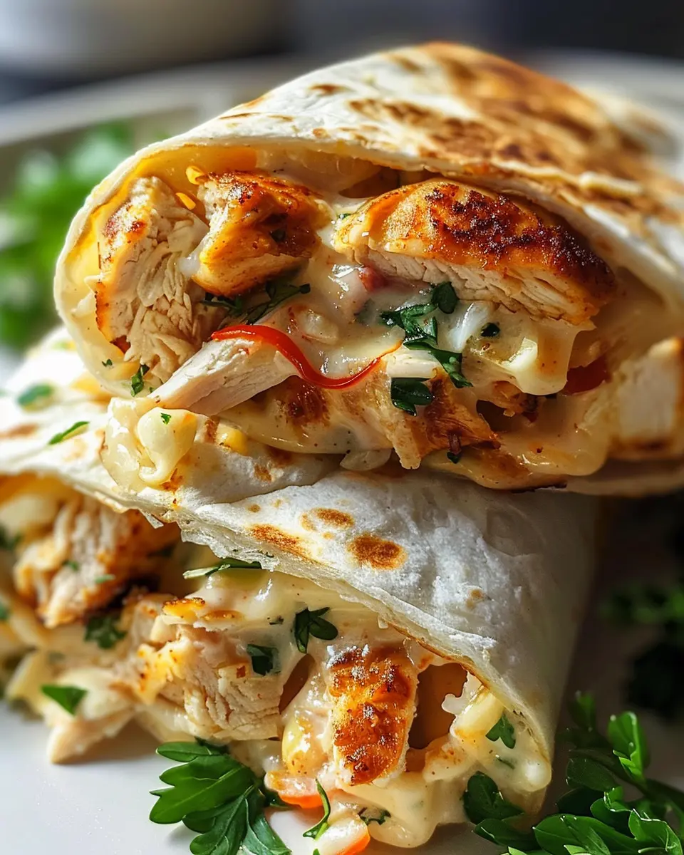 Cheesy Garlic Chicken Wraps: The Best Comfort Food You’ll Love