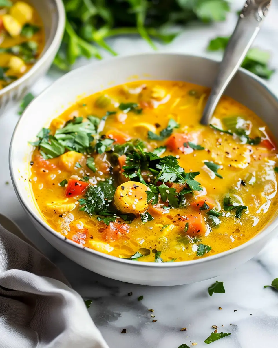 Anti-Inflammatory Turmeric Chicken Soup for Cozy Evenings