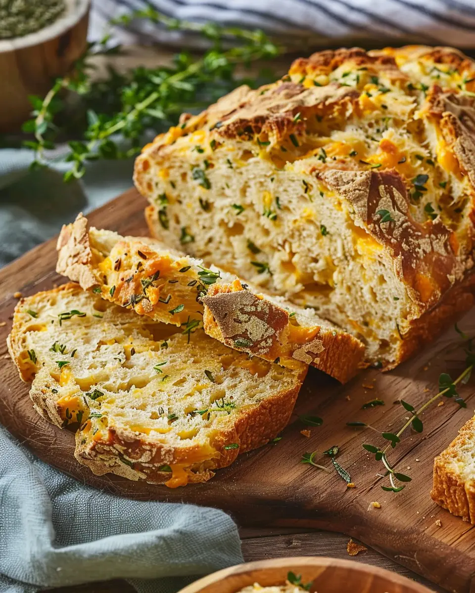 Cheddar Herb Soda Bread: The Easiest Homemade Delight