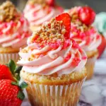 Strawberry Crunch Cupcakes