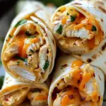 Cheesy Garlic Chicken Wraps