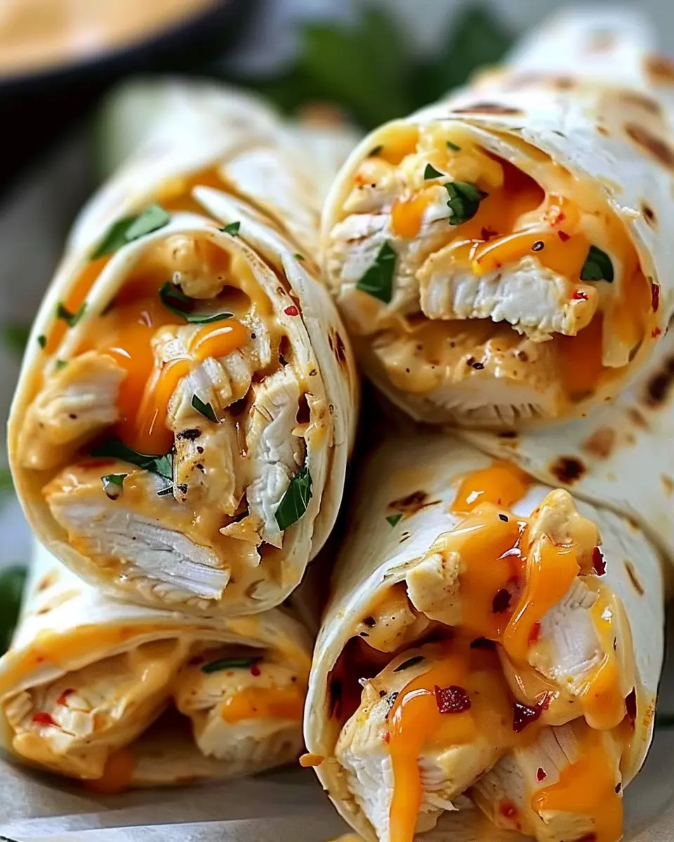 Cheesy Garlic Chicken Wraps: Easy &amp; Delicious Homemade Treat