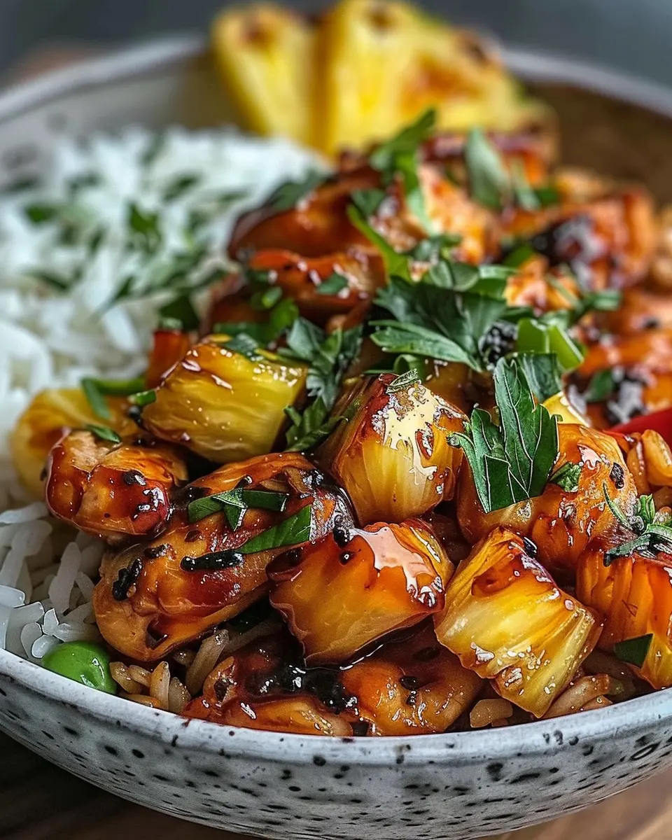 Pineapple Chicken and Rice: A Juicy Twist on Comfort Food