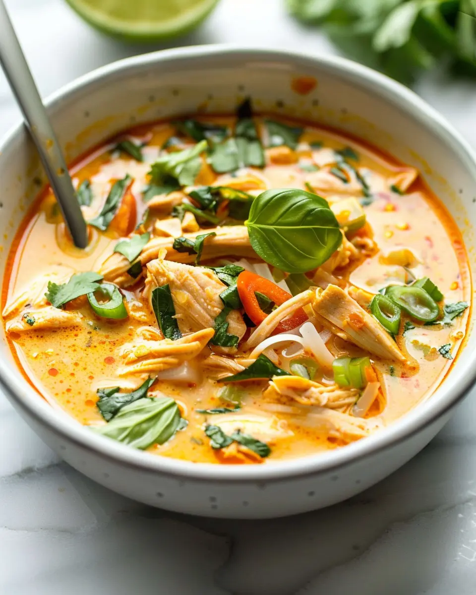 Easy Thai Chicken Curry Soup: A Comforting Bowl of Flavorful Bliss