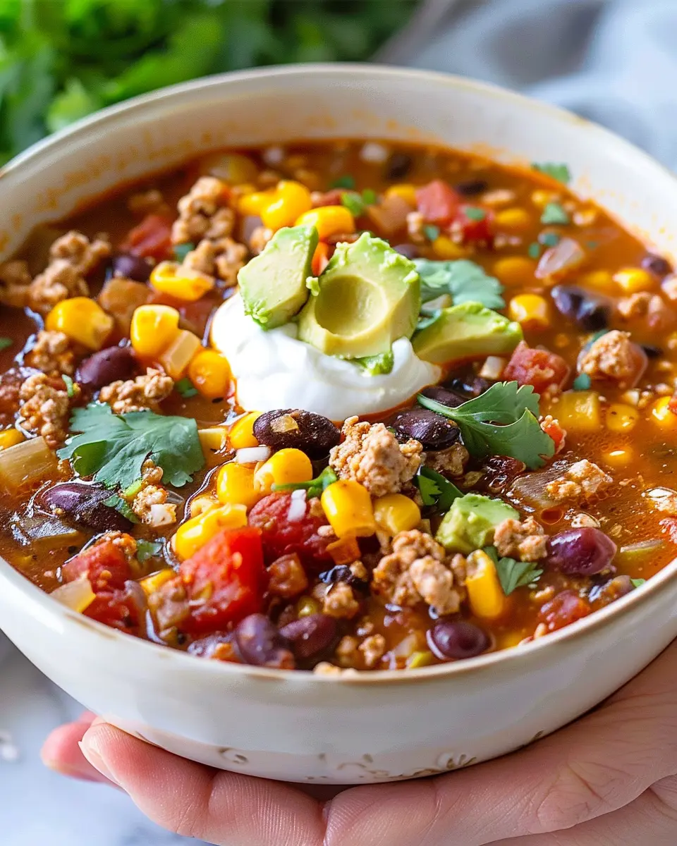 Easy Taco Soup: A Hearty, Family-Friendly Favorite with Turkey Bacon