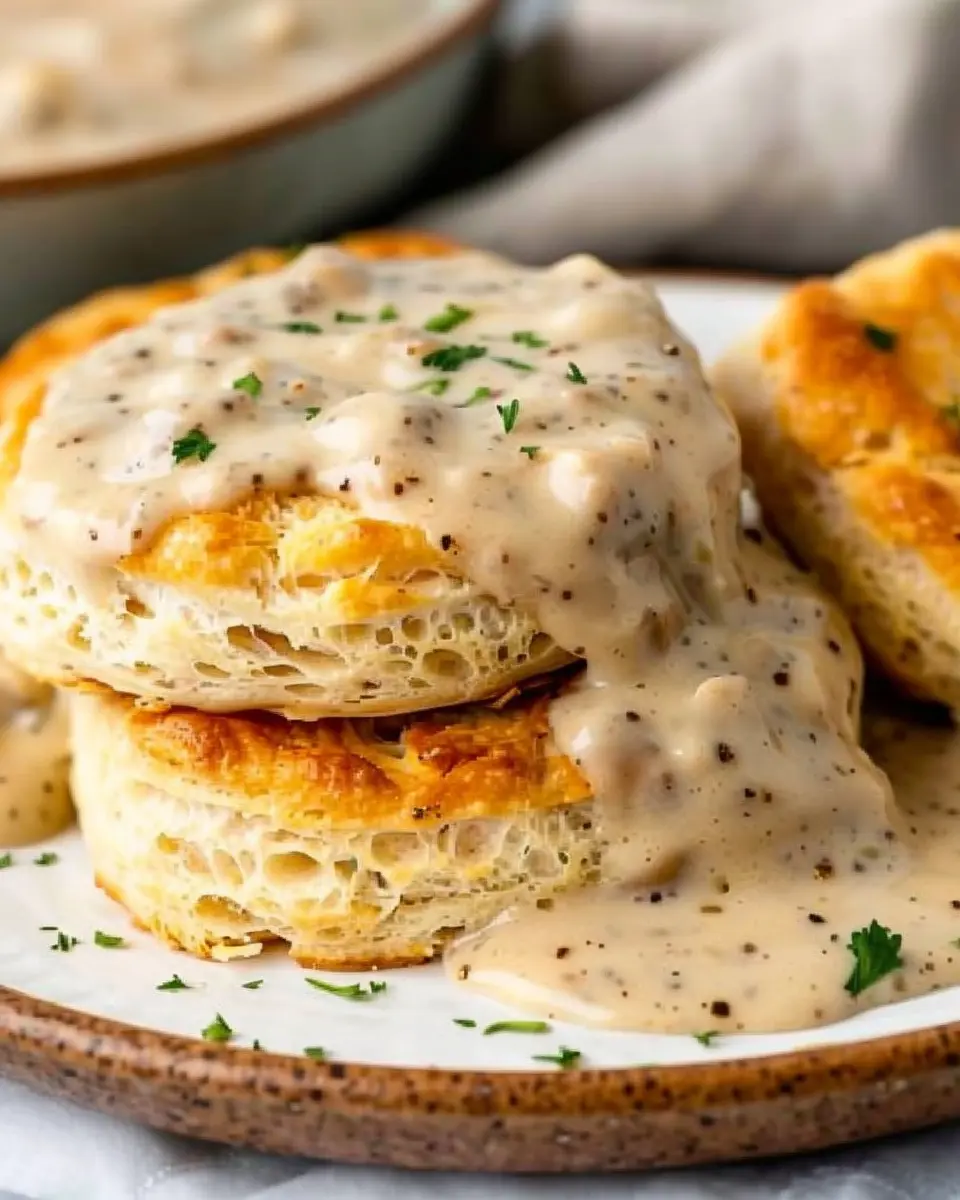 Biscuits and Gravy: Indulge in the Best Turkey Bacon Delight
