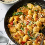 Garlic Chicken Gnocchi Skillet