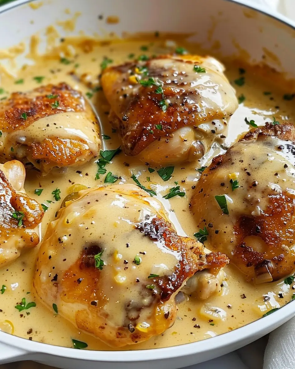 Creamy Garlic Chicken with Turkey Bacon: A Cozy Dinner Delight