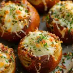 Spaghetti Garlic Bread Bowls
