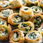 Easy Spinach Dip in Bite-Sized Pinwheels
